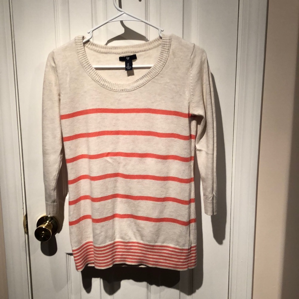 Gap beige striped sweater
